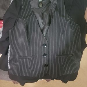 Lane Bryant Pinstripe Vest